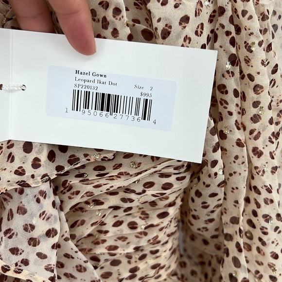 ❌SOLD❌ Ulla Johnson Hazel Gown in Leopard Ikat Dot - Picture 13 of 15